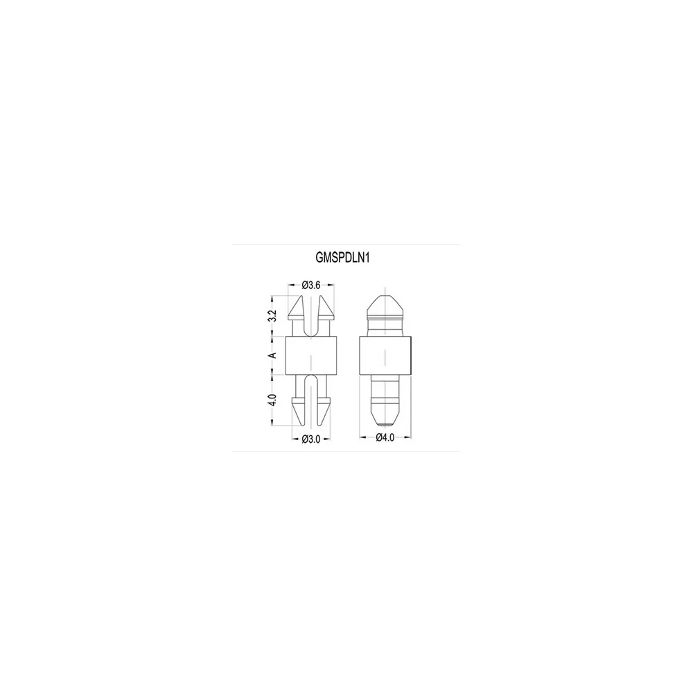GMSPDLN1 / Miniatur Abstandshalter | Gecko Fastener GmbH