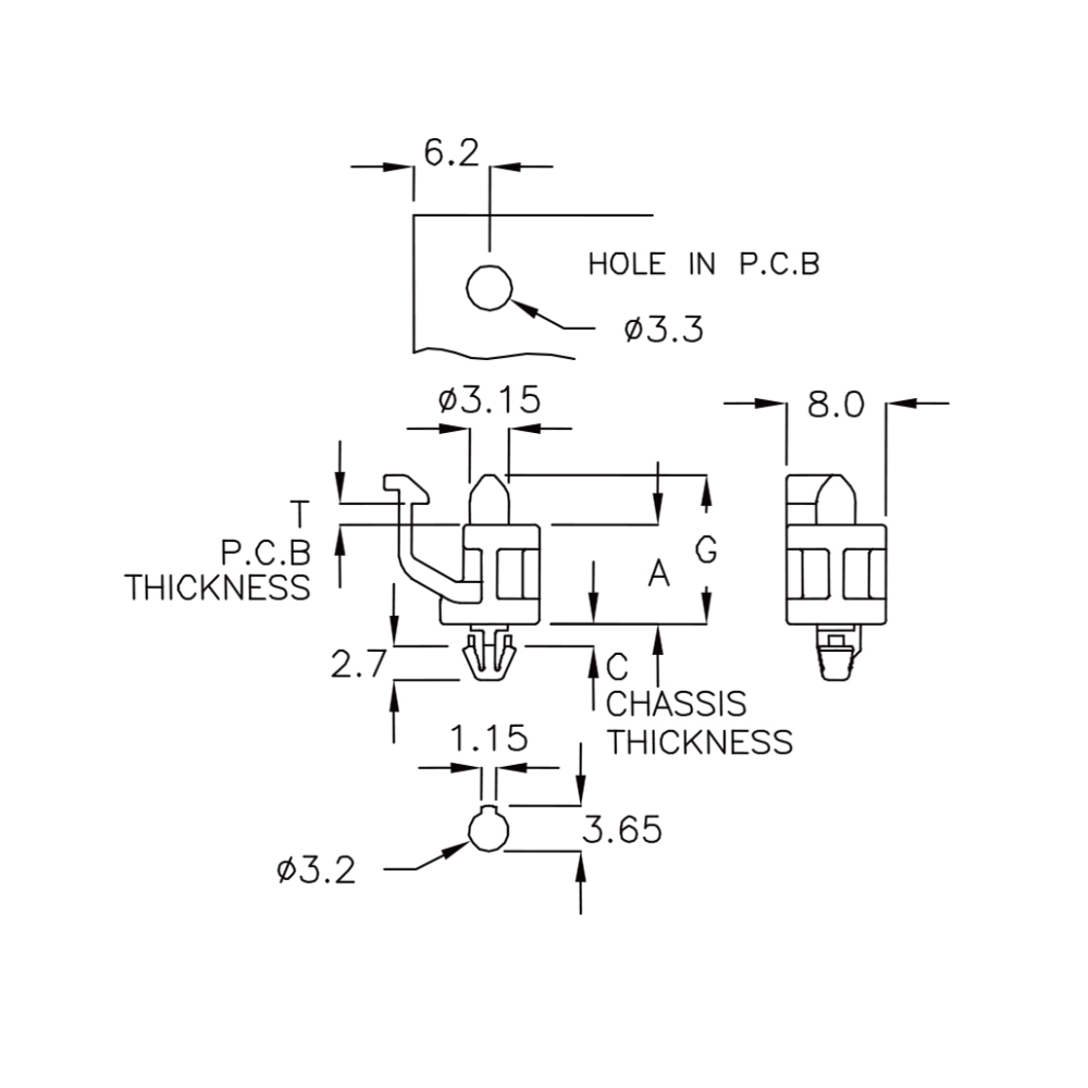 GLTN-8G - Spacer | Gecko Fastener GmbH