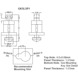 GKSLSP1 / KSLSP1 | Espaciador de cierre de bayoneta | Gecko Fastener GmbH 2