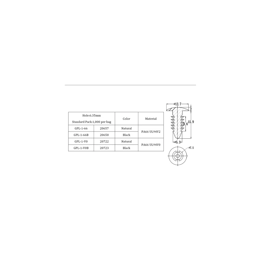 GPL-1 / PL-250 | Cierre de trinquete | Gecko Fastener GmbH