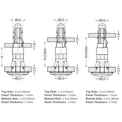GRLCBSL-2 / Entretoise à tête plate | Gecko Fastener GmbH 2
