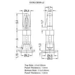 GCRLCBSR-L2 / Flachkopfabstandshalter | Gecko Fastener GmbH 2
