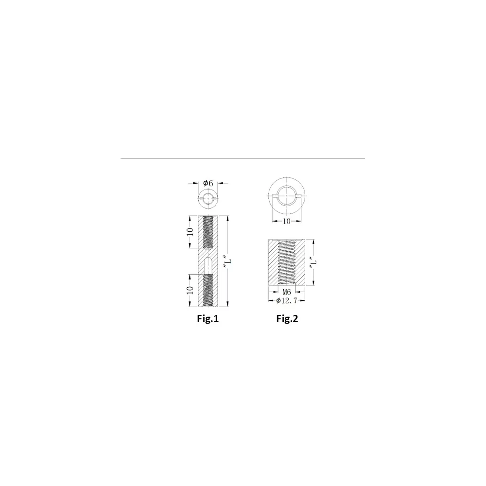 GRTS-FF / RTSN - Entretoise avec filetage intérieur/intérieur | Gecko Fastener GmbH