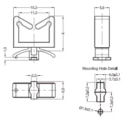 GWS / Soporte de cables - cuarto de vuelta | Gestión de cables | Gecko Fastener GmbH 2
