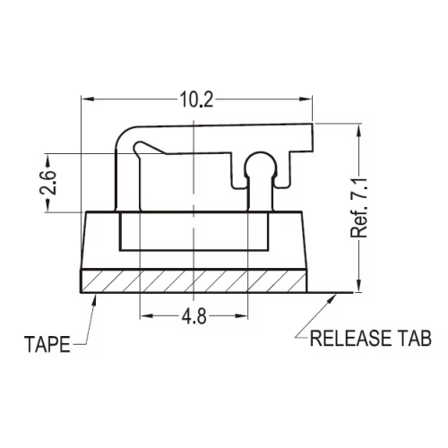 GMWSLT / MWSLT / Kabelhalter mit Verriegelung | Gecko Fastener GmbH