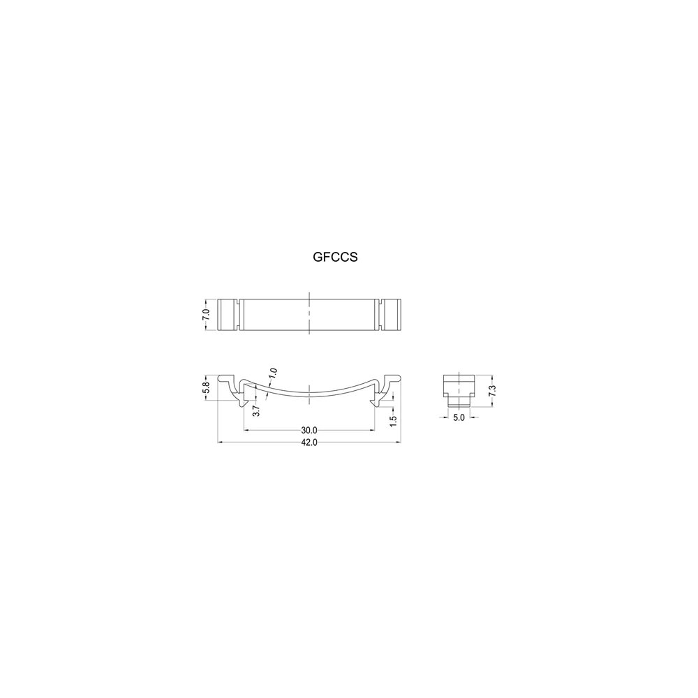 GFCCS | Soporte para cable plano | Gecko Fastener GmbH