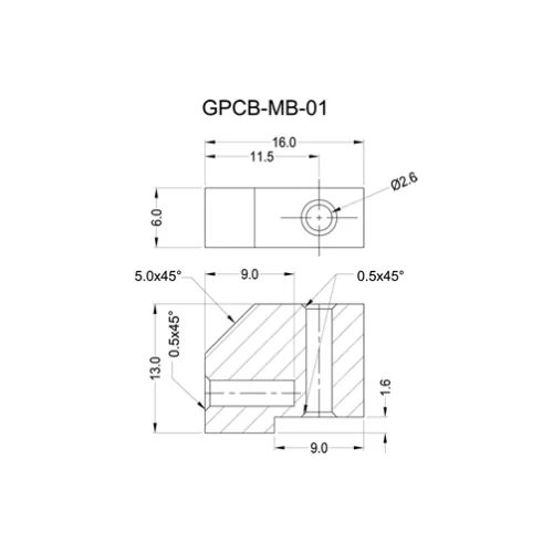GPCB-MB / Bloque de montaje para placa de circuito impreso