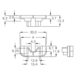 GMTY-01 - Push Switch Holder | Gecko Fastener GmbH 2