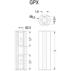 GPX | guide d'espacement rond | Gecko Fastener GmbH 2