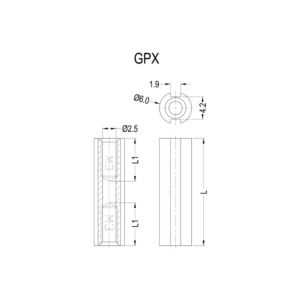 GPX | Guía espaciadora redonda | Gecko Fastener GmbH