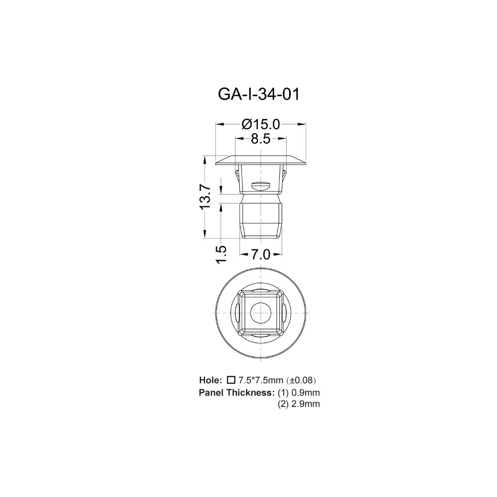 GA-I-31-01 / Befestigungsclip für Automotive | Gecko Fastener GmbH