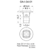 GA-I-34-01 - Befestigungsclip, Mutter, Spreizmutter #2