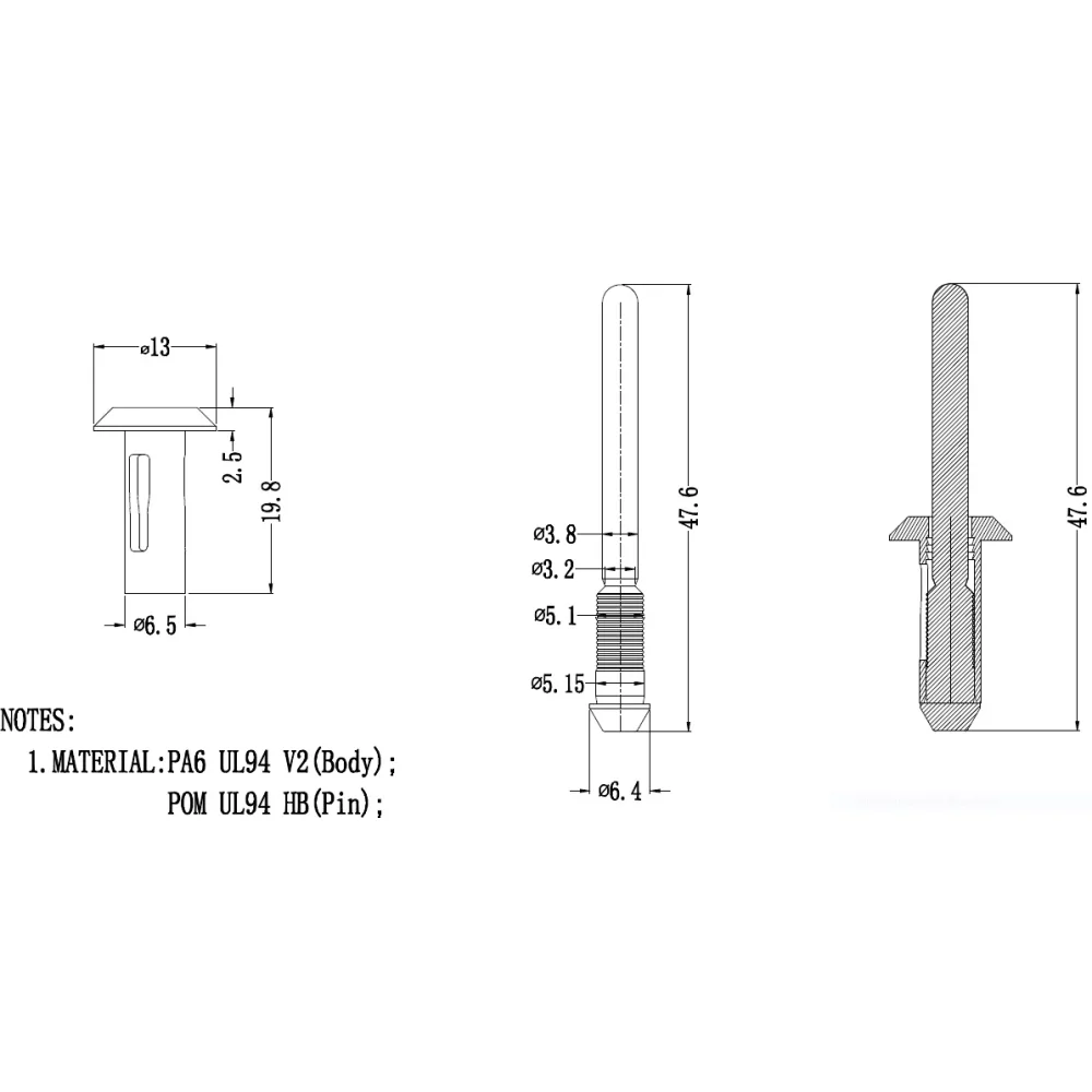 G49071780 | Blindniete / "Klammer"-Niete | Gecko Fastener GmbH