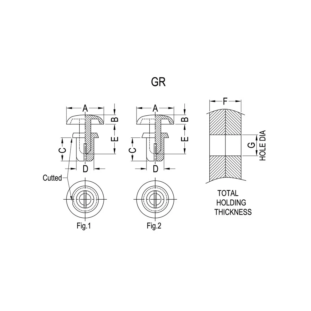 Rivets à expansion / Fixation par expansion en plastique | Gecko Fastener GmbH