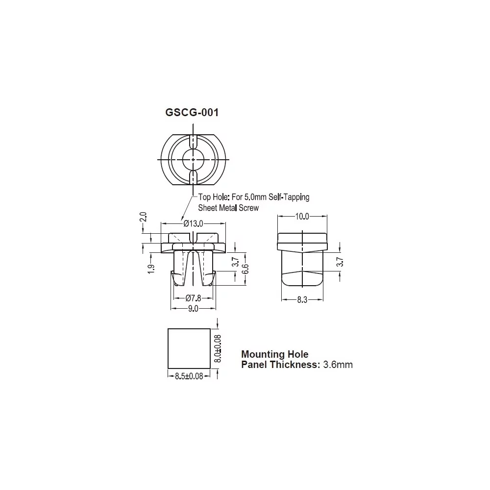 GSCG / Caño de rosca | Gecko Fastener GmbH