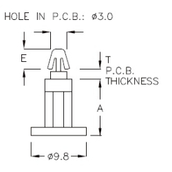 GTCF-4A - Entretoise | Gecko Fastener GmbH 2