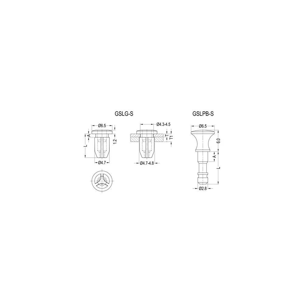 Reusable rivet | SLG-S / GSLG-S Series | Gecko Fastener GmbH