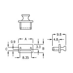 GUSB-3KN - TYPE-C Cover | Gecko Fastener GmbH 2