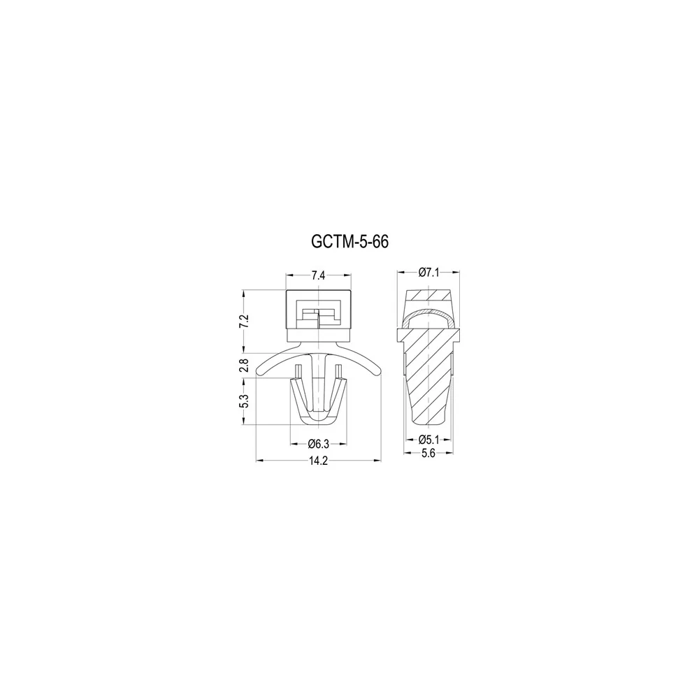 GCTM-6 / FTH-3A-01 | Kabelbinderhalter Leiterplatte | Gecko Fastener GmbH