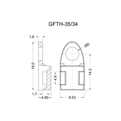 GFTH | FTH / Socle de montage avec fixation par vis | Gecko Fastener GmbH 2