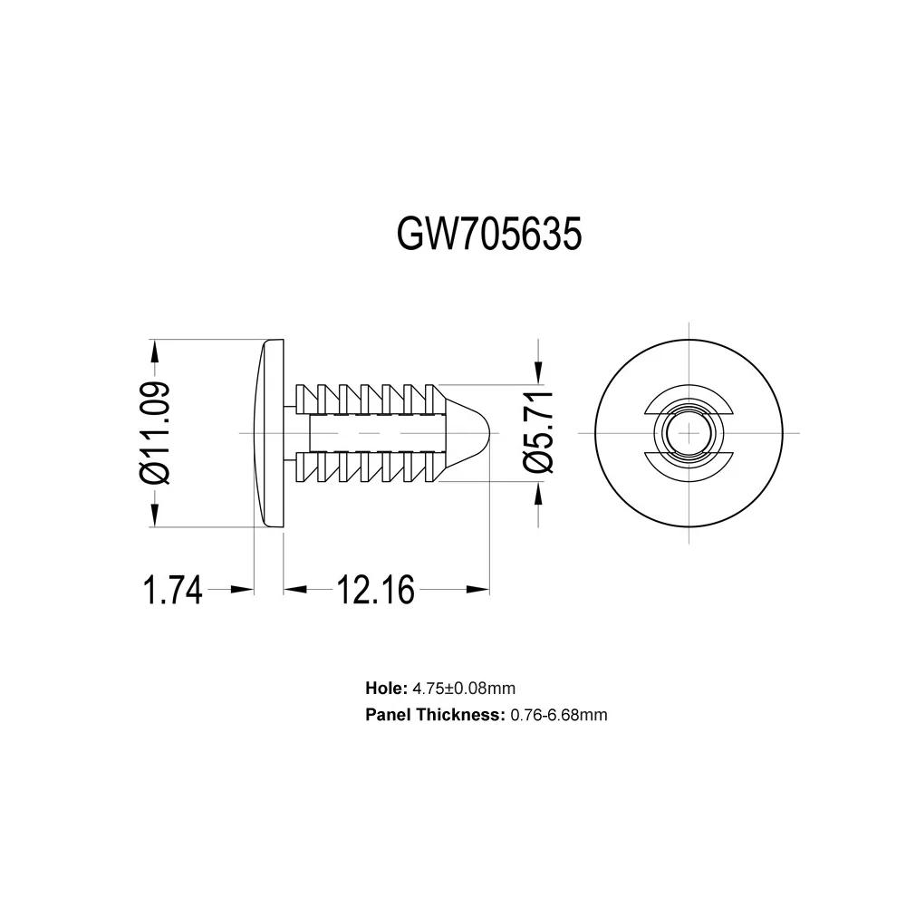 GW705635 | Clavos de plástico | Gecko Fastener GmbH