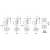 Serie GRH26-35 - Botones de montaje desmontables #2