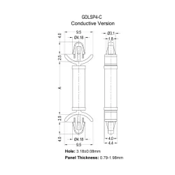 GDLSP4 / Afstandhouder & printplaat | Gecko Fastener GmbH 2