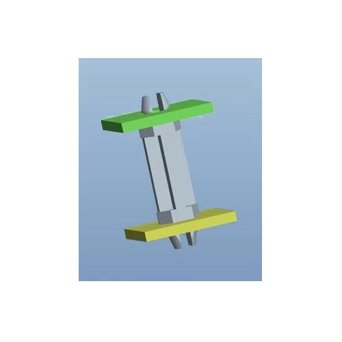 GSP4 / Abstandshalter - Zwei-Zacken mit Sperre | Gecko Fastener GmbH