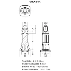 GRLCBSA / Bracket for inverted mounting | Gecko Fastener GmbH 2