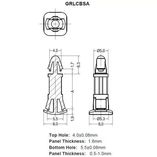GRLCBSA / Beugel voor omgekeerde montage | Gecko Fastener GmbH