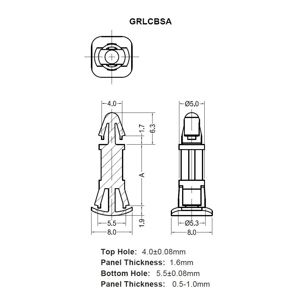 GRLCBSA / Support pour montage inversé | Gecko Fastener GmbH