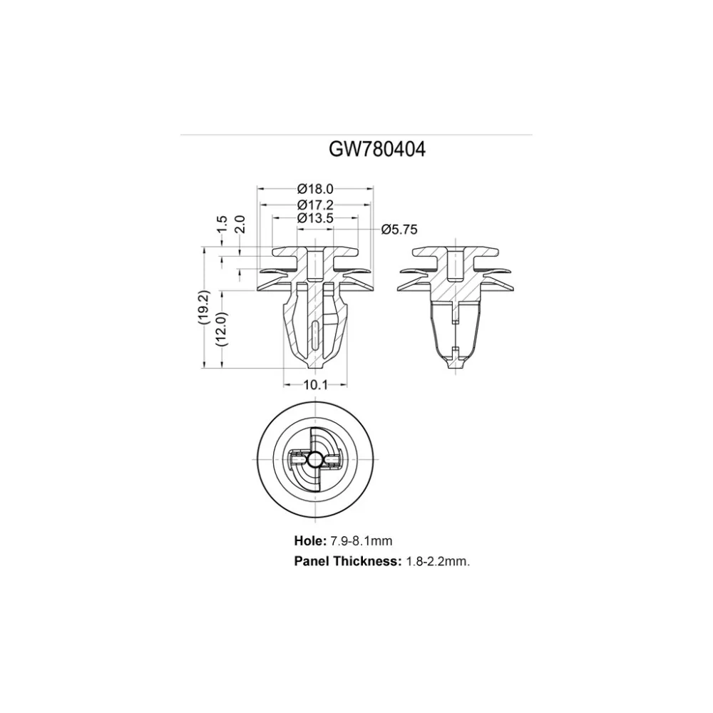 GW780404 / Clip | Gecko Fastener GmbH
