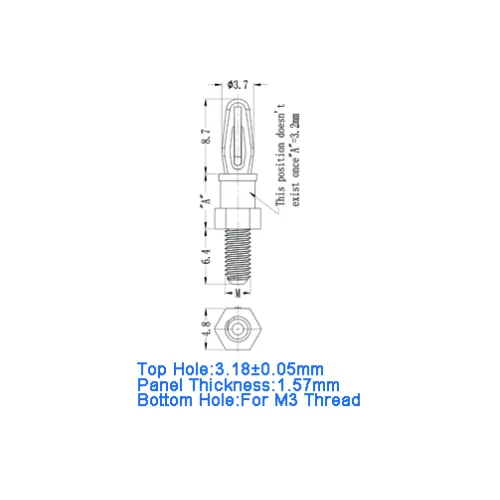 GSCBS3 / MSCBSM-M3 | Spacer thread M3 | Gecko Fastener GmbH