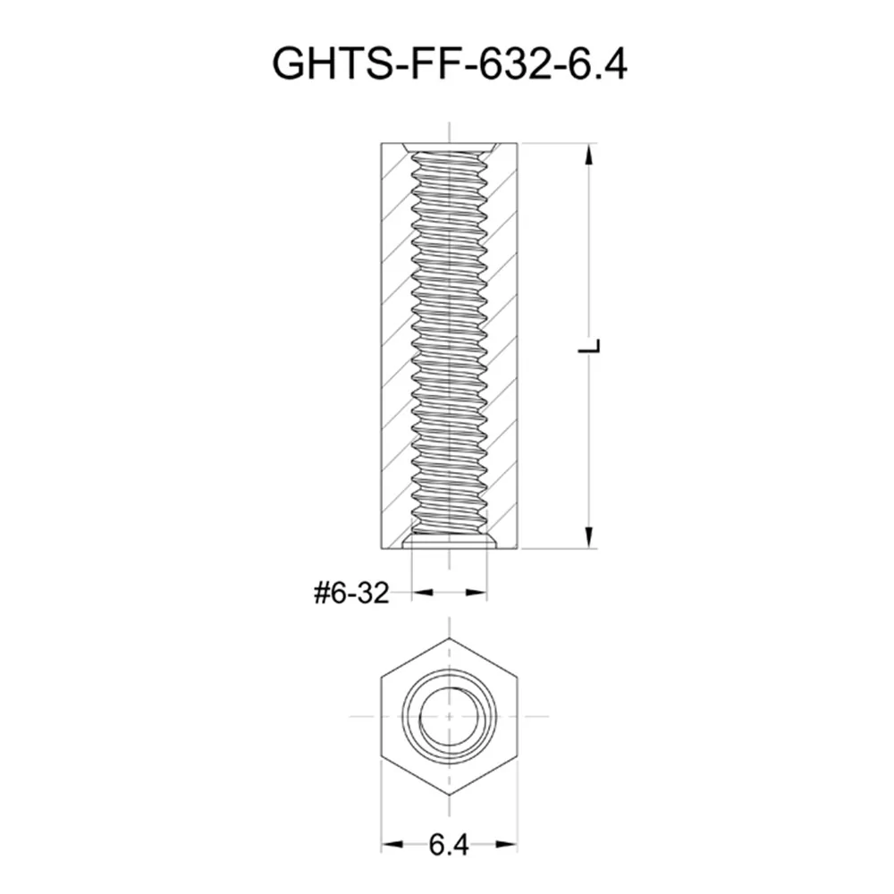 GHTS-FF-632 / Spacer with thread | Gecko Fastener GmbH