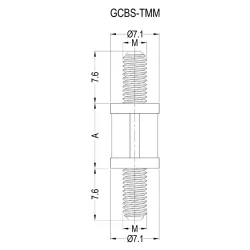 GCBS-TMM Serie - Distanzstück mit Außen-/Außengewinde | Gecko Fastener GmbH 2
