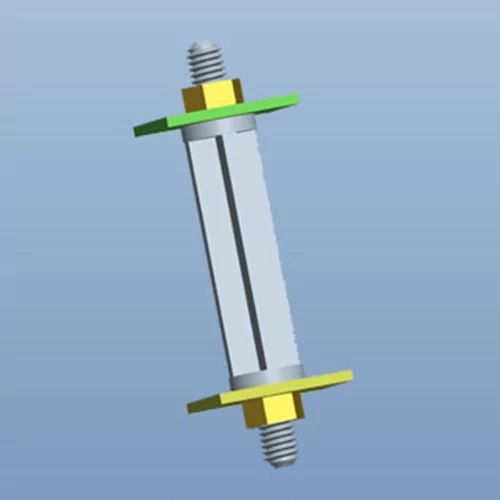 Serie GCBS-TMM - Distanziatore con filettatura maschio/femmina | Gecko Fastener GmbH