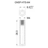 GNSP-HTS-M4 - Insulators Metric Hex