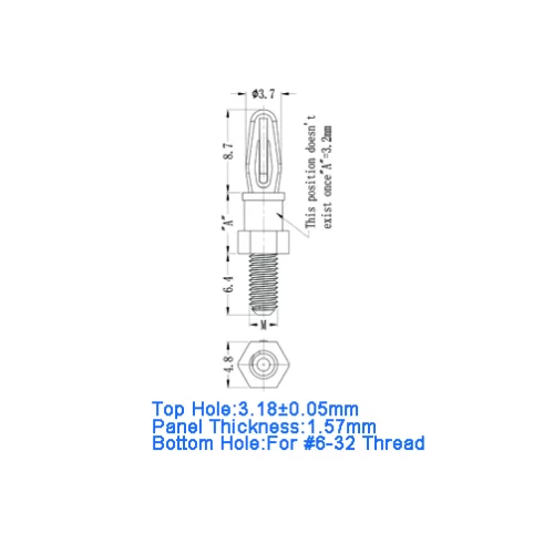 GSCBS5 / SCBSM / Distanciador con rosca #6-32 | Gecko Fastener GmbH