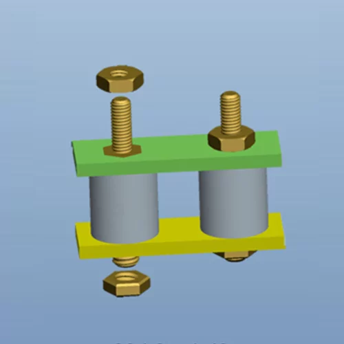 GRTN-M3/M4 - Isolierabstandshalter, Rund, Außengewinde | Gecko Fastener GmbH