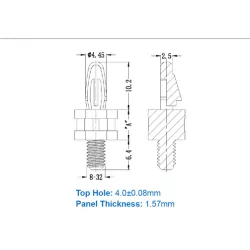GSCBS8 / SCBS / Entretoise avec filetage | Gecko Fastener GmbH 2