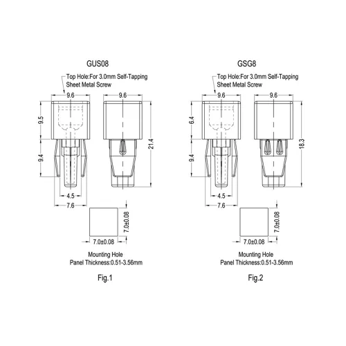Serie GSG8 - Gommino a vite | Gecko Fastener GmbH