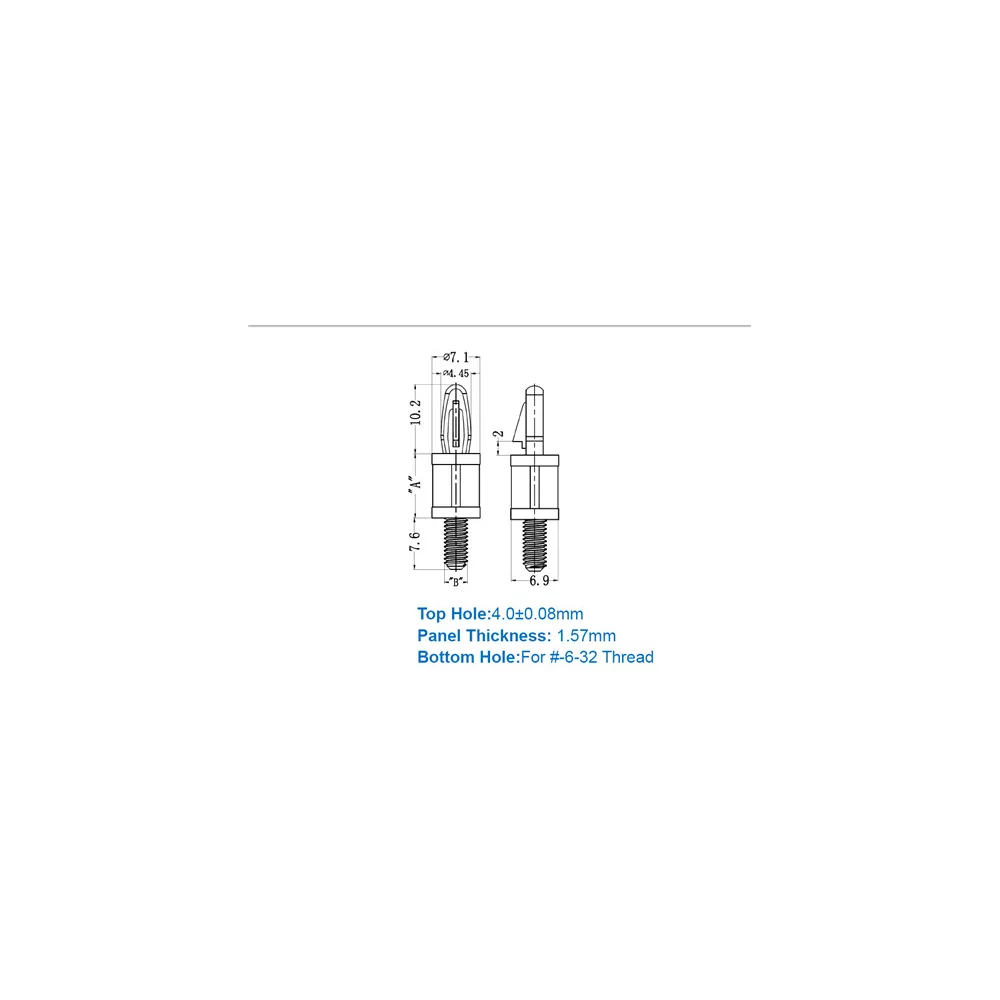GSCBS6 / LCBS-TM / Afstandhouder met schroefdraad | Gecko Fastener GmbH