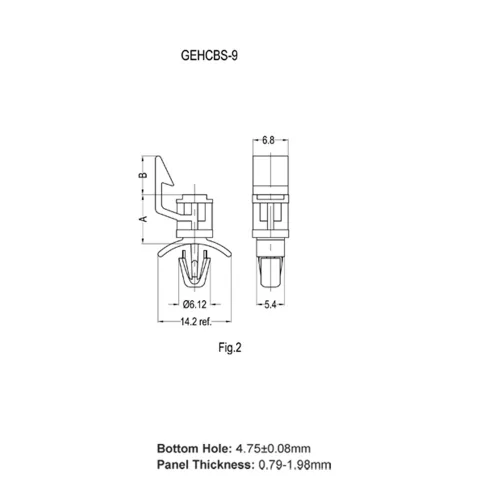 Série GEHCBS-9 - Edge Holding Support | Gecko Fastener GmbH