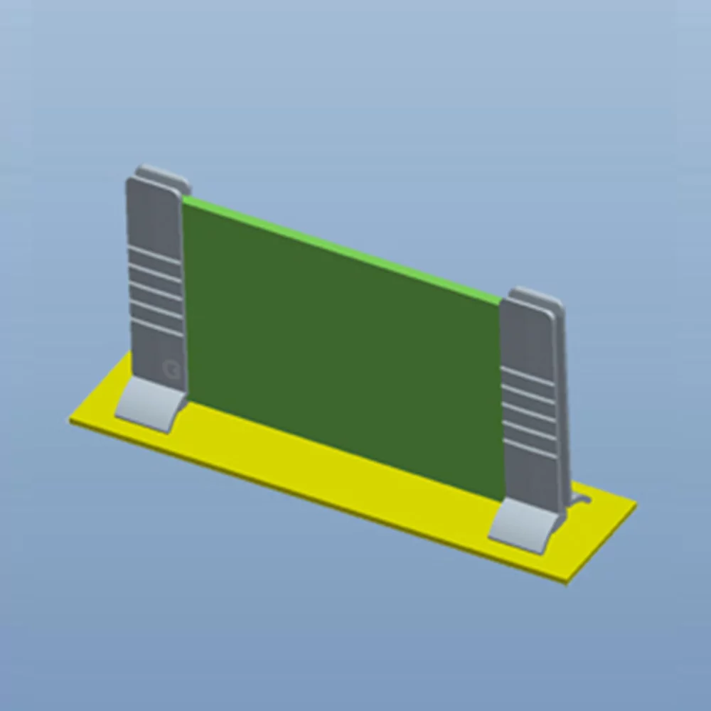 GLCBG-1.5A-01 - Guida per schede verticale e a scatto | Gecko Fastener GmbH