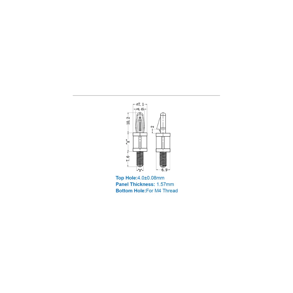 GSCBS7 / LCBS-TM-M4 / Afstandsbus met schroefdraad M4 | Gecko Fastener GmbH