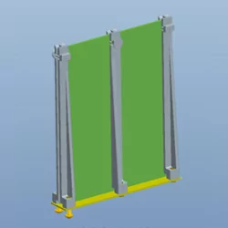 GSVA120MBM - Guida verticale per PCB | Gecko Fastener GmbH 2