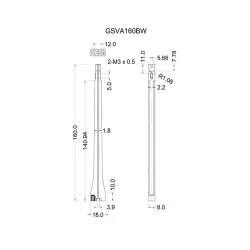 GSVA160BW - Vertical PCB guide | Gecko Fastener GmbH 2