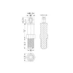 GMSCBST-M3 / MSCBST-M3 | Distanziatore M3 | Gecko Fastener GmbH 2