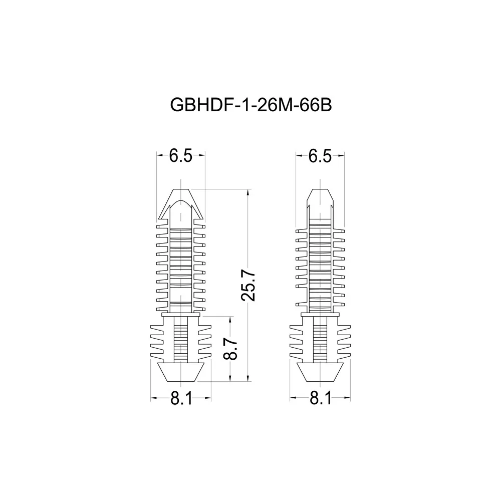 GBHDF-1-26M-66B - Soporte para abeto | Gecko Fastener GmbH