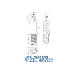 GMSCBST-M4 / MSCBST-M4 | Distanziatore M4 | Gecko Fastener GmbH 2
